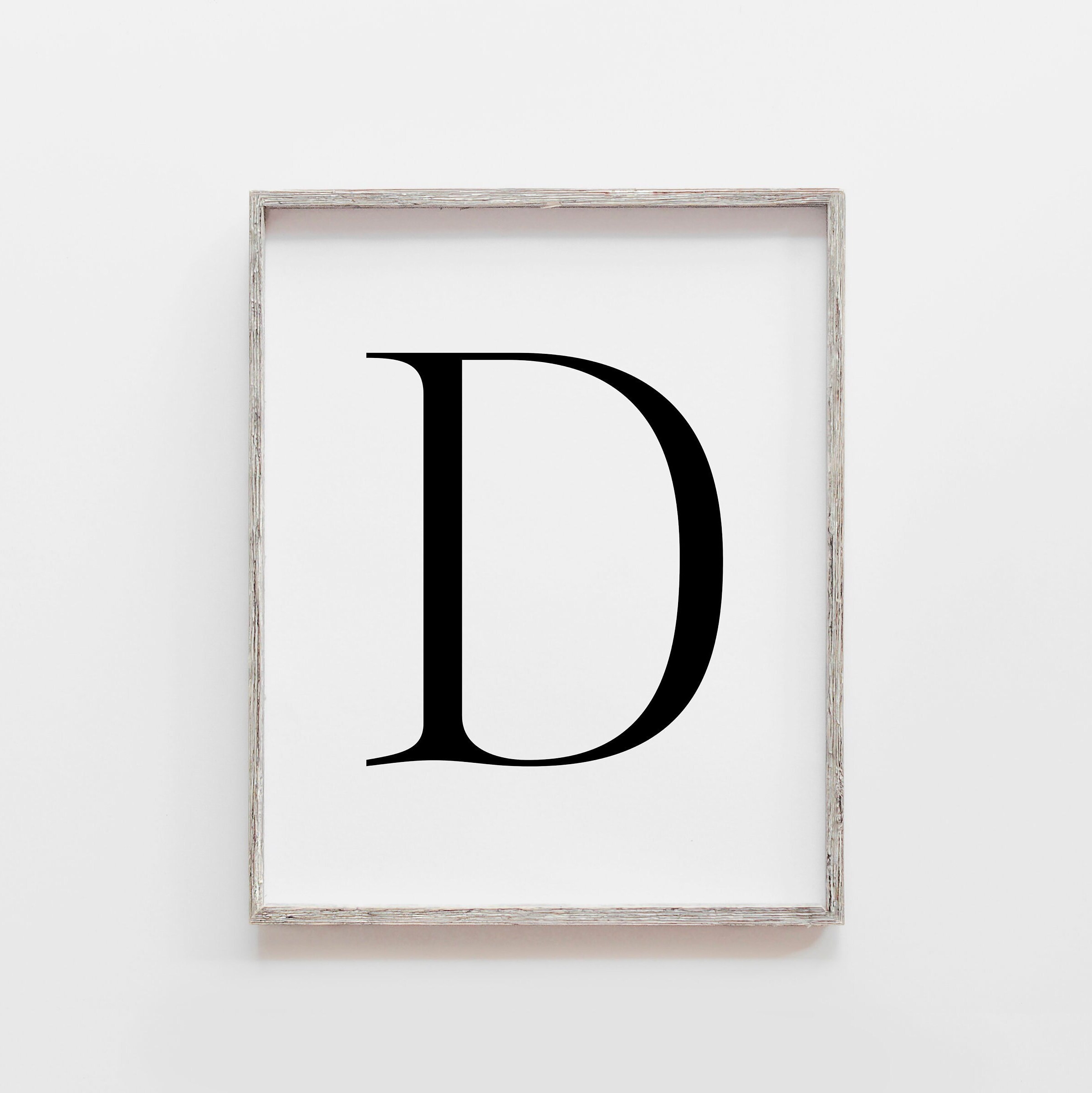 Letter D Wall Decor Letter D Print Letter D Poster Letter D - Etsy UK