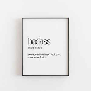 Badass Definition, Boss Gift, Funny Boss Gift, Badass Boss, Badass Mom, Badass Dad, Badass Women, Badass Man, Badass Women, Badass Girl