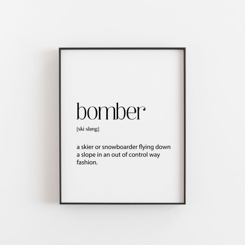 Wall Art Prints Face Plant Definition Snowboarding Decor Etsy