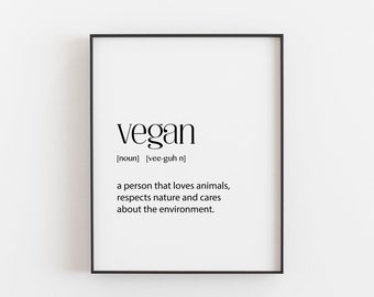 Vegan Gift, Vegetarian Gift, Environmental Gift, Save the Earth Print, Save the Planet Print, Eco Friendly Gift, Eco Warrior Gift, Green