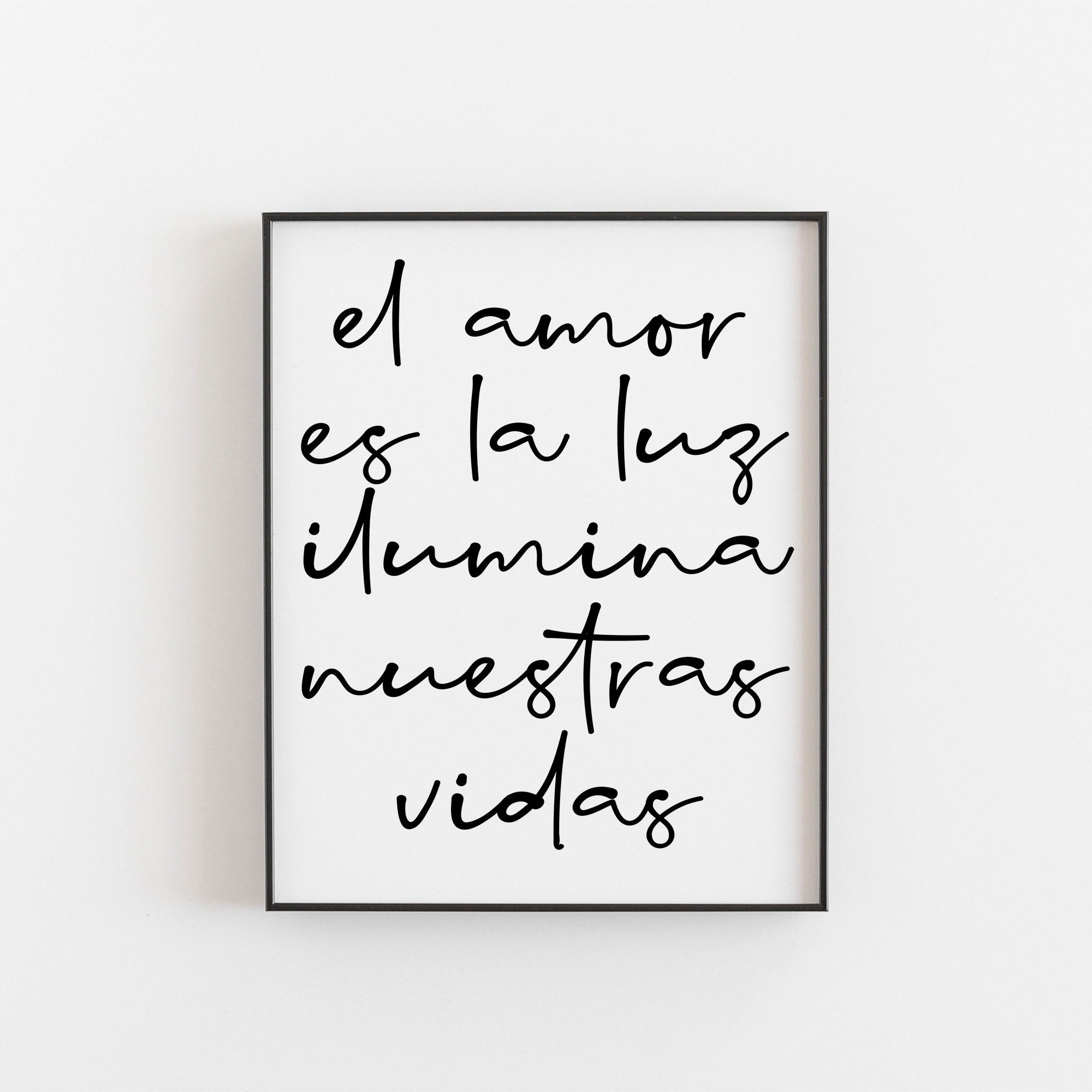 Spanisches Zitat Druck - Liebe und schön | Inspirierende Wandkunst |  Einzigartige Wohnkultur | Romantische Geschenkidee | Motivierender Spruch |  Spanien Art - Etsy Schweiz, image size:2000x2000