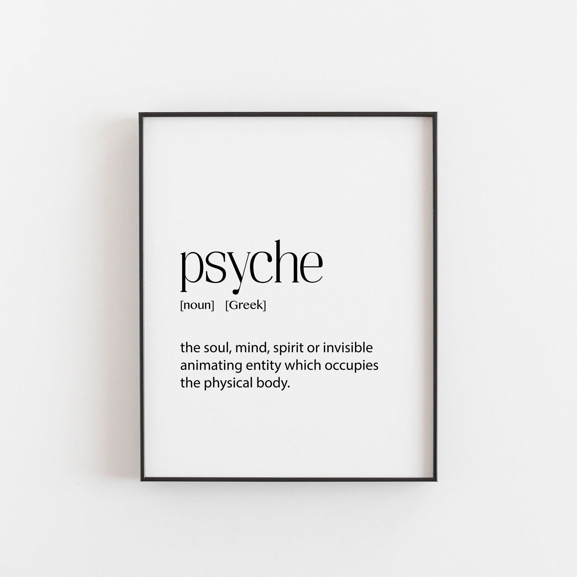 Greek Art Psyche Definition Quotes About Life Greece Room Etsy UK