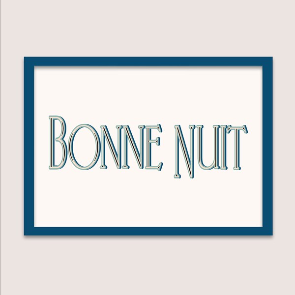 Bonne Nuit - Etsy