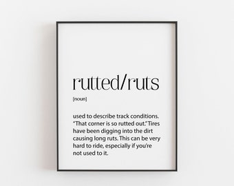 Dirtbike Gift Racing Poster On the Pipe Definition Motor Racing Motocross gift Motorcycle Gifts for Men Motocross Dirt Bike Decor