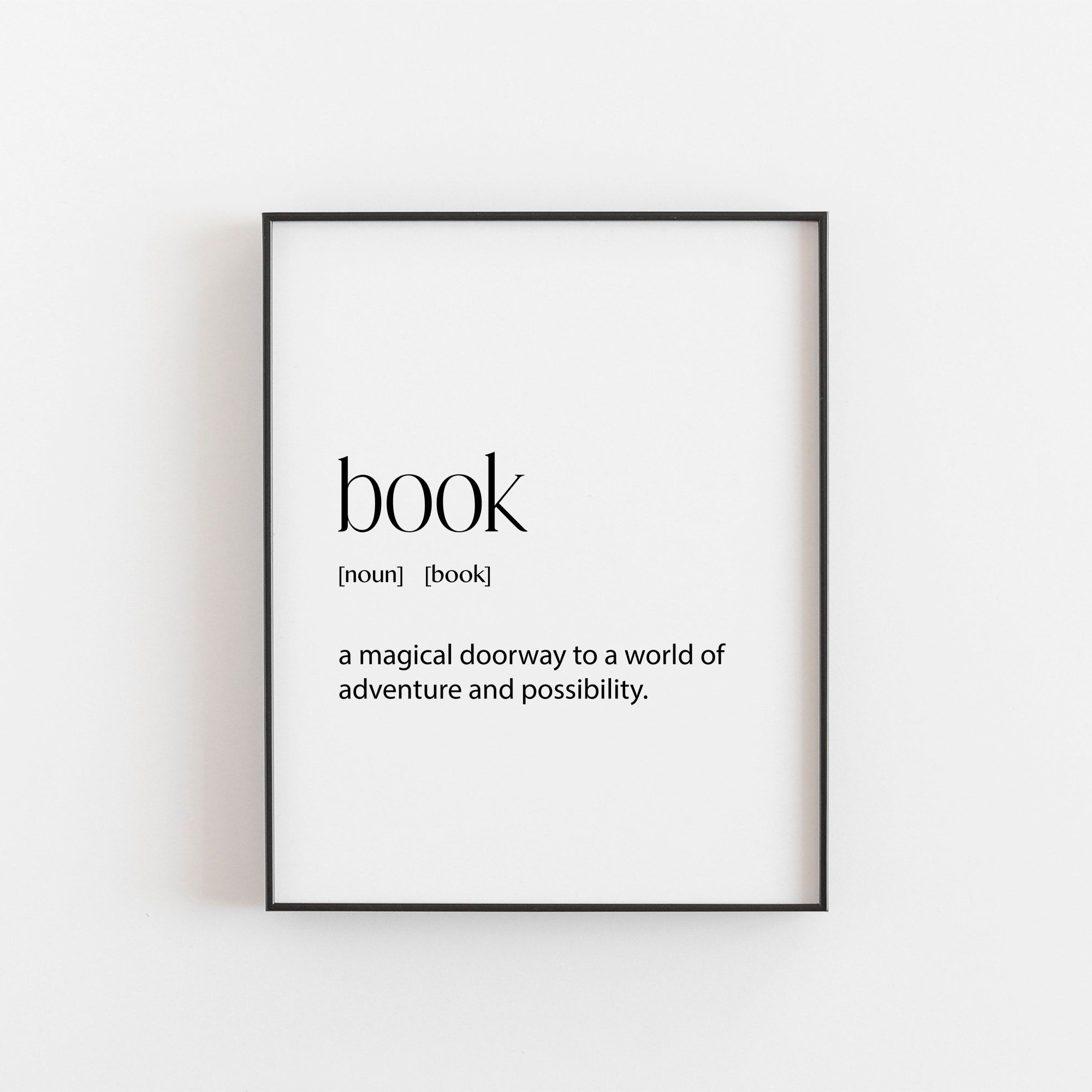 Book Dictionary Print Classroom Decor | Book Definition | Digital ...