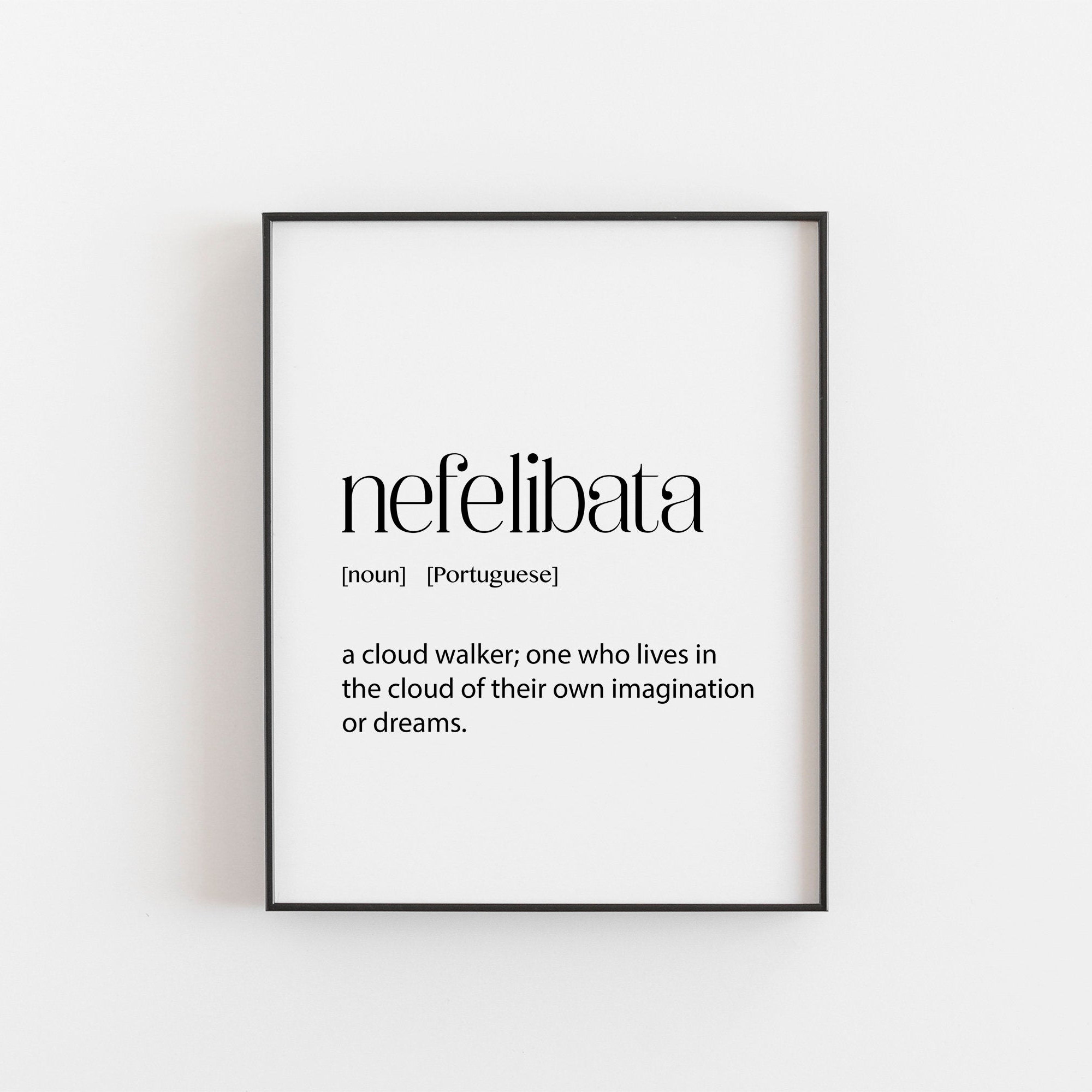 Nefelibata Definition Prints, Digital Download Instant Download Definition  Print Modern Home Decor Travel Posters Digital Typography Art (Download  Now) 