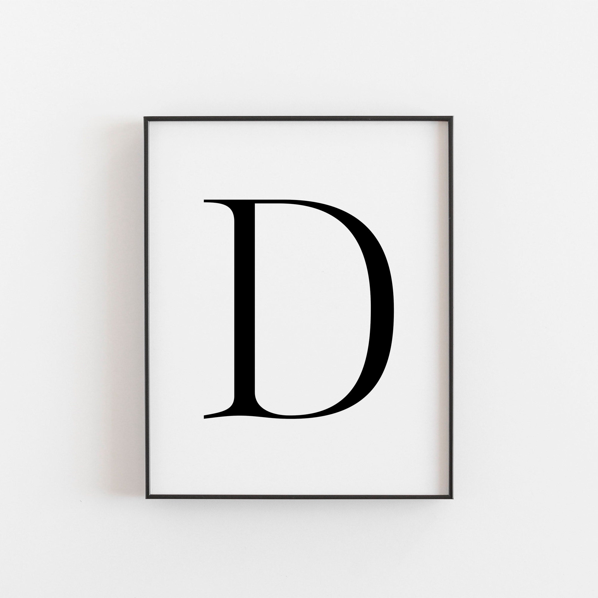 Letter D Wall Decor Letter D Print Letter D Poster Letter D Etsy UK