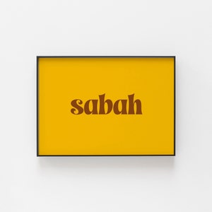Sabah Print Turkish Print Bold Wall Art Turkey Wall Art  Morning Poster  Inspired from Turkey  Large and Small Prints Turkish Wall Gift