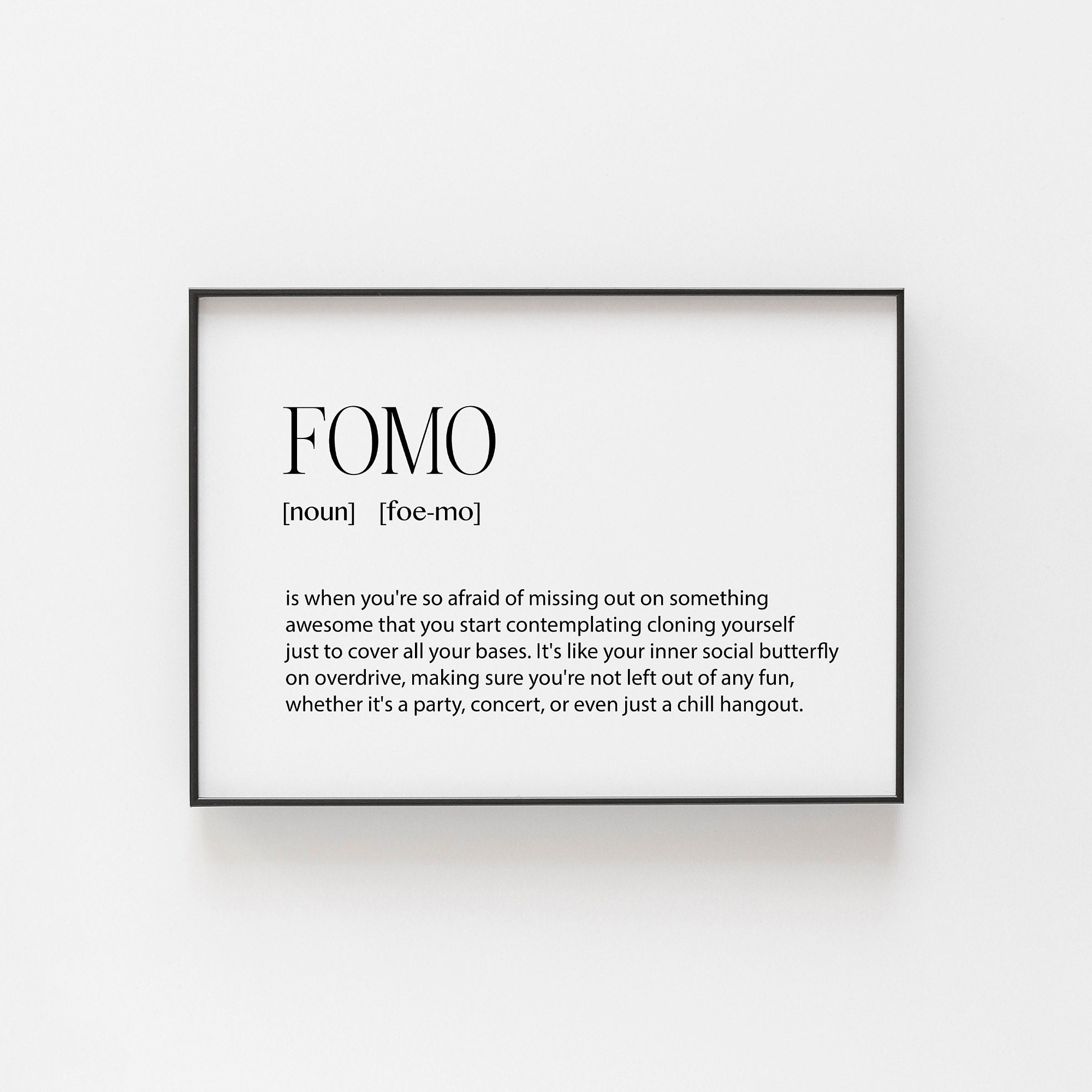 Fomo Print - Etsy