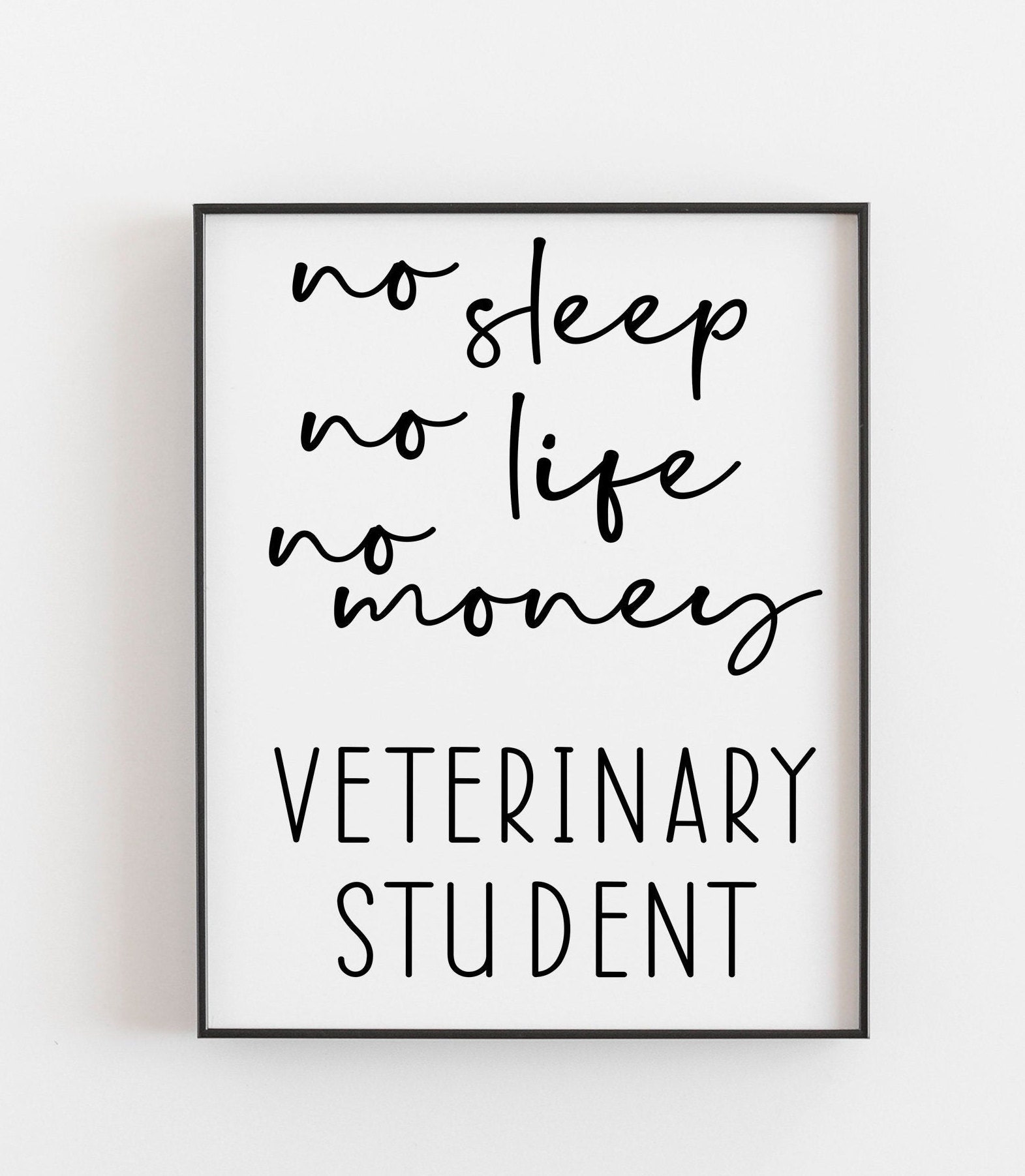 Veterinarian Student Gift Vet Student Gift Veterinary Decor Etsy UK