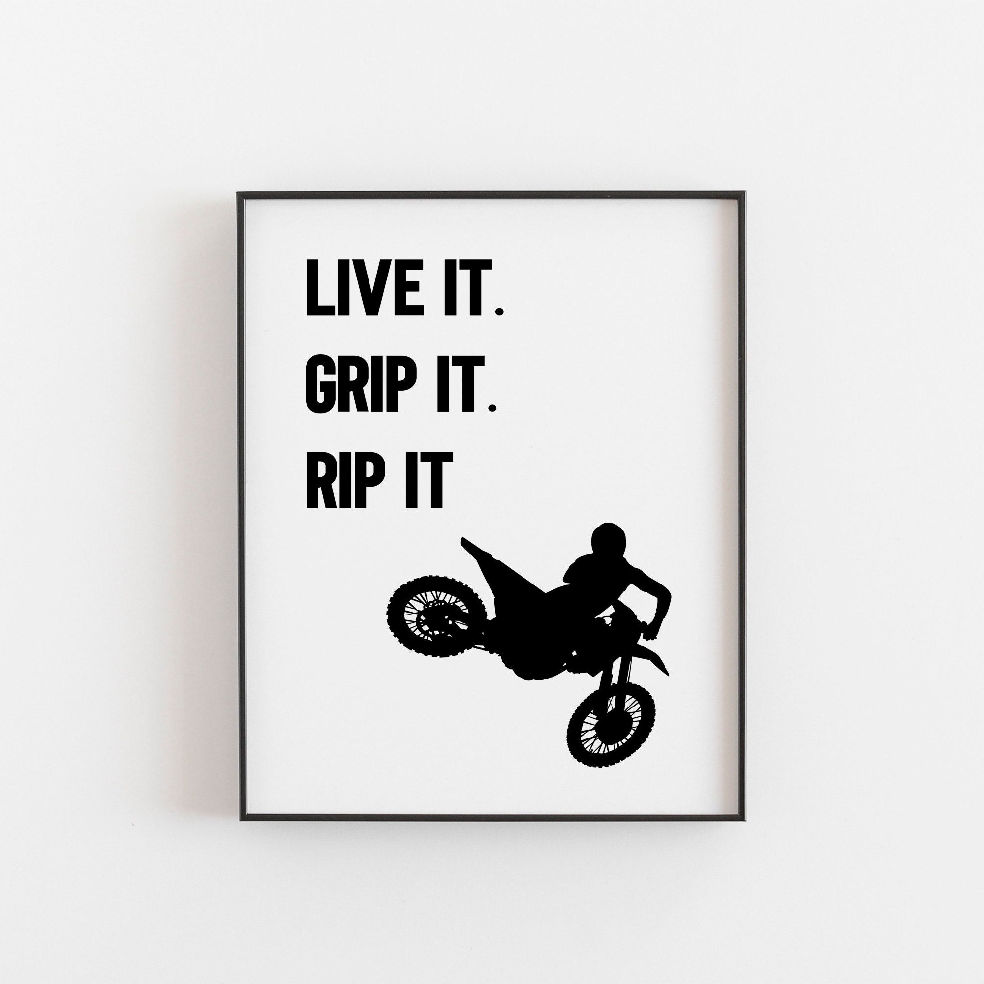 Motocross Motocross Gift Live It Grip It Rip It Motor