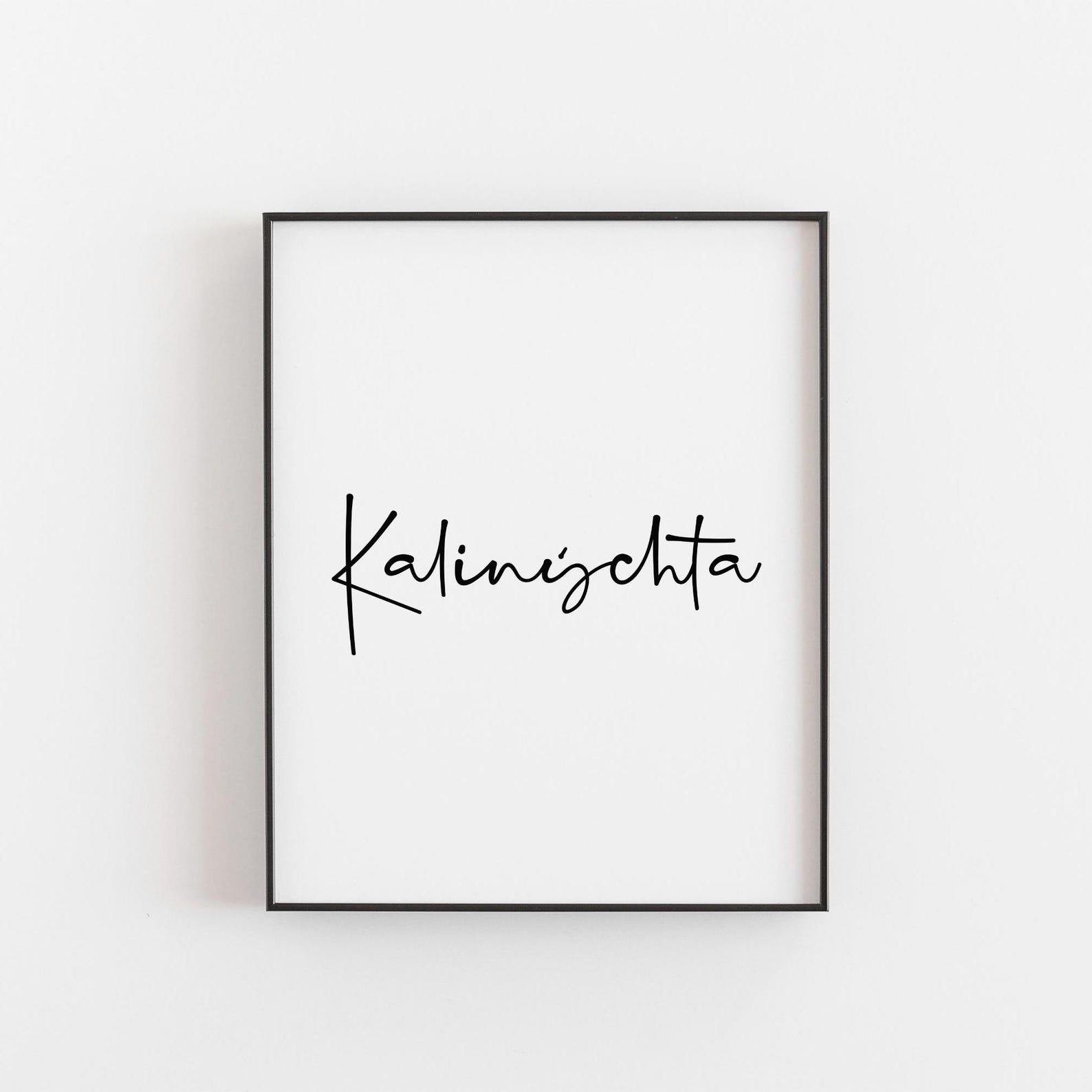 Kaliníhta Greek Good Night Print – Minimalist Greek Wall Art, Bedroom ...