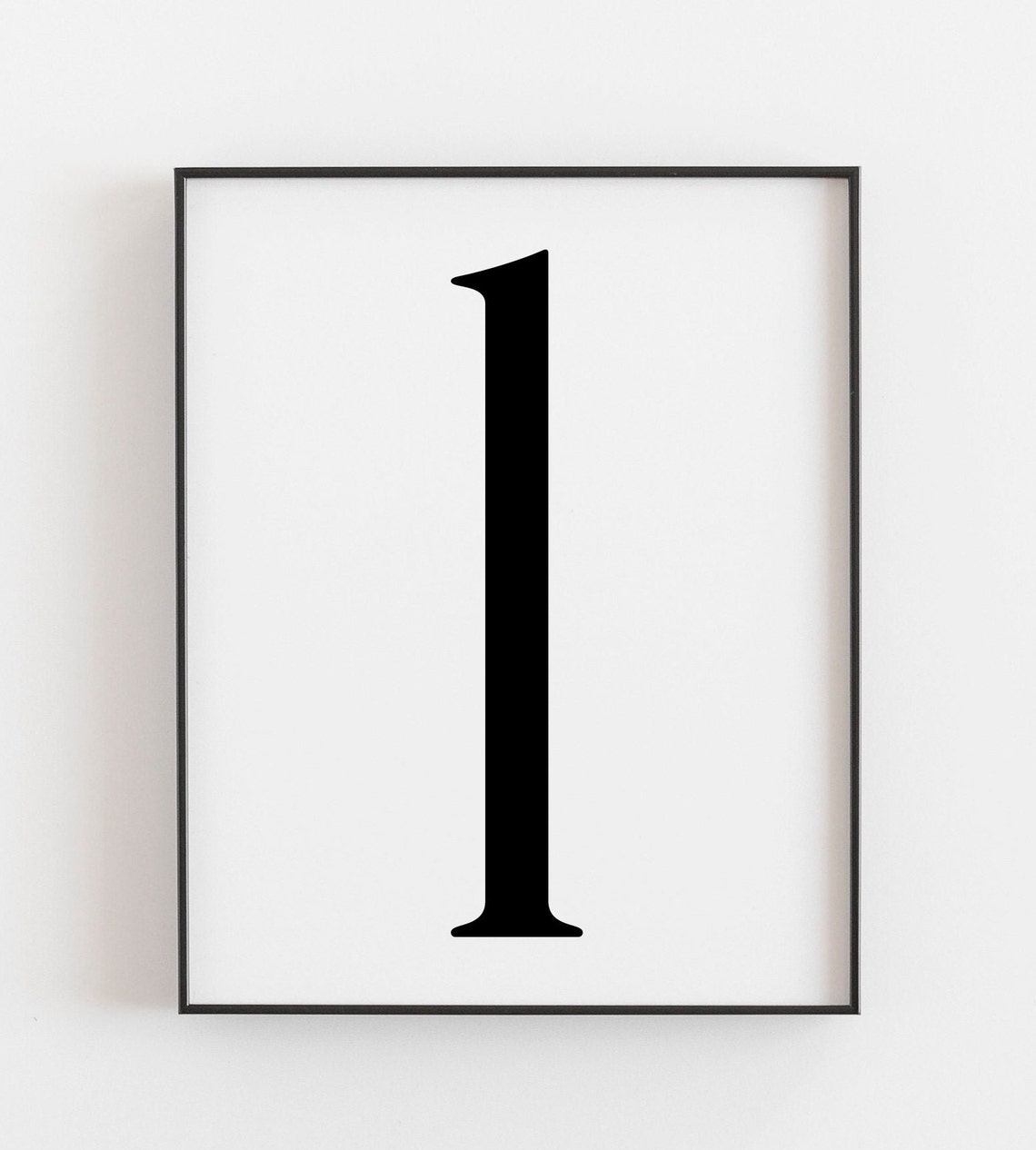 number 1 print number 1 poster number 1 art number 1 wall etsy