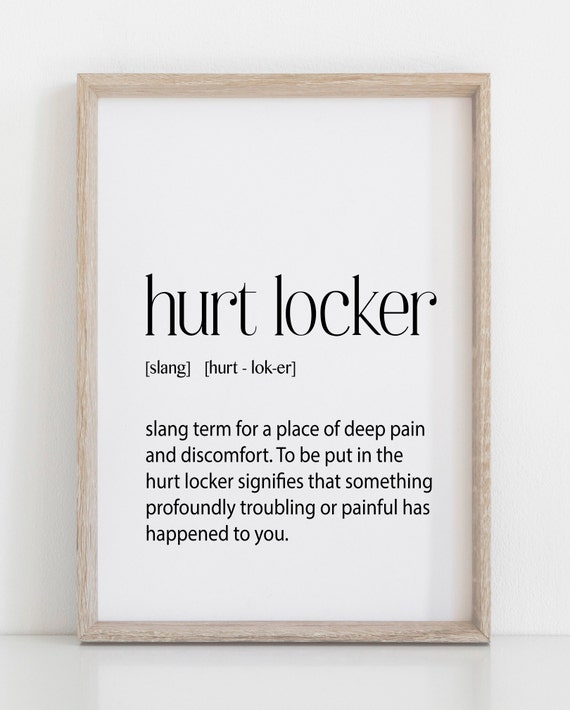 Hurt Locker Definition Hurt Locker Military Christmas Gift Etsy