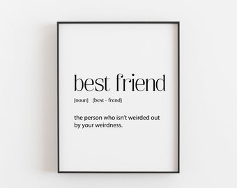 Best Friend Gifts, Best Friend Christmas Gift, Best Friend Birthday Gift, Best Friend Gift, Best Friend Definition, Gift for a Best Friend