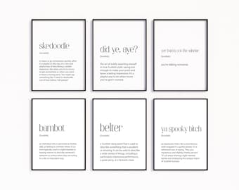 Scottish Word Prints