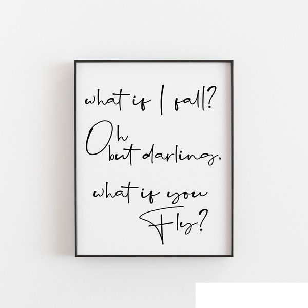 What If I Fall Etsy UK