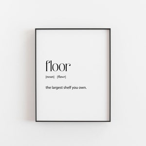 Bedroom Decor, Room Decor for Teen Boys, Room Decor for Teen Girls, Floor Definition, Teenager Wall Art, Teen Room Decor, Funny Teen Poster