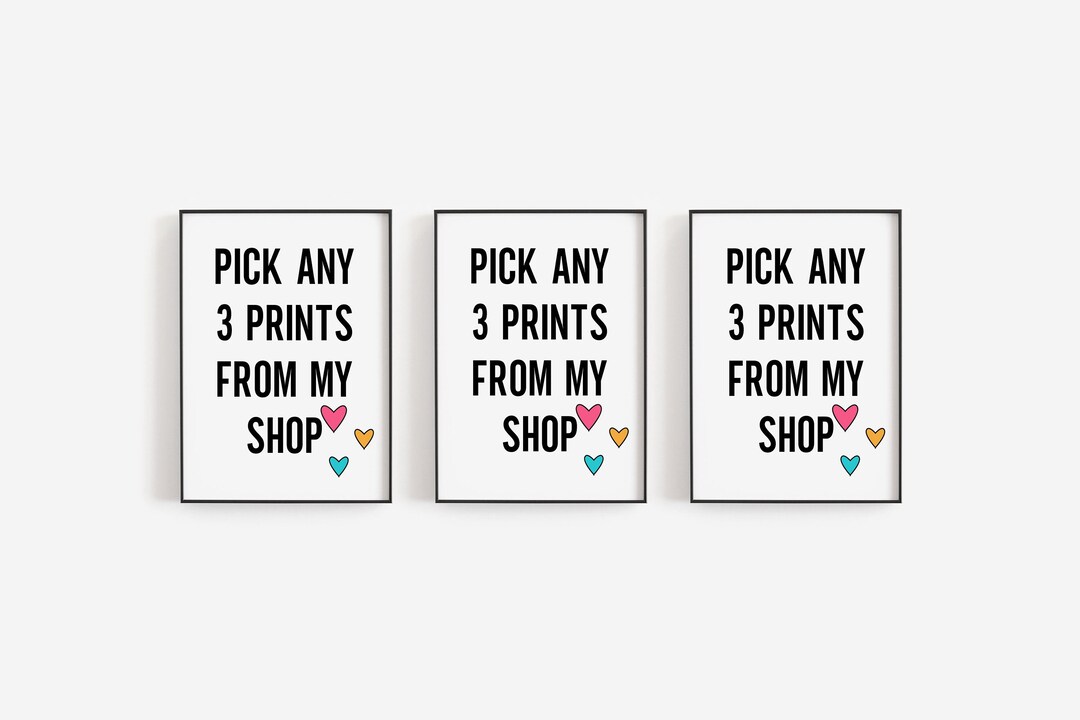 Set of 3 Prints Black and White Wall Art Set of 3 Wall Art - Etsy