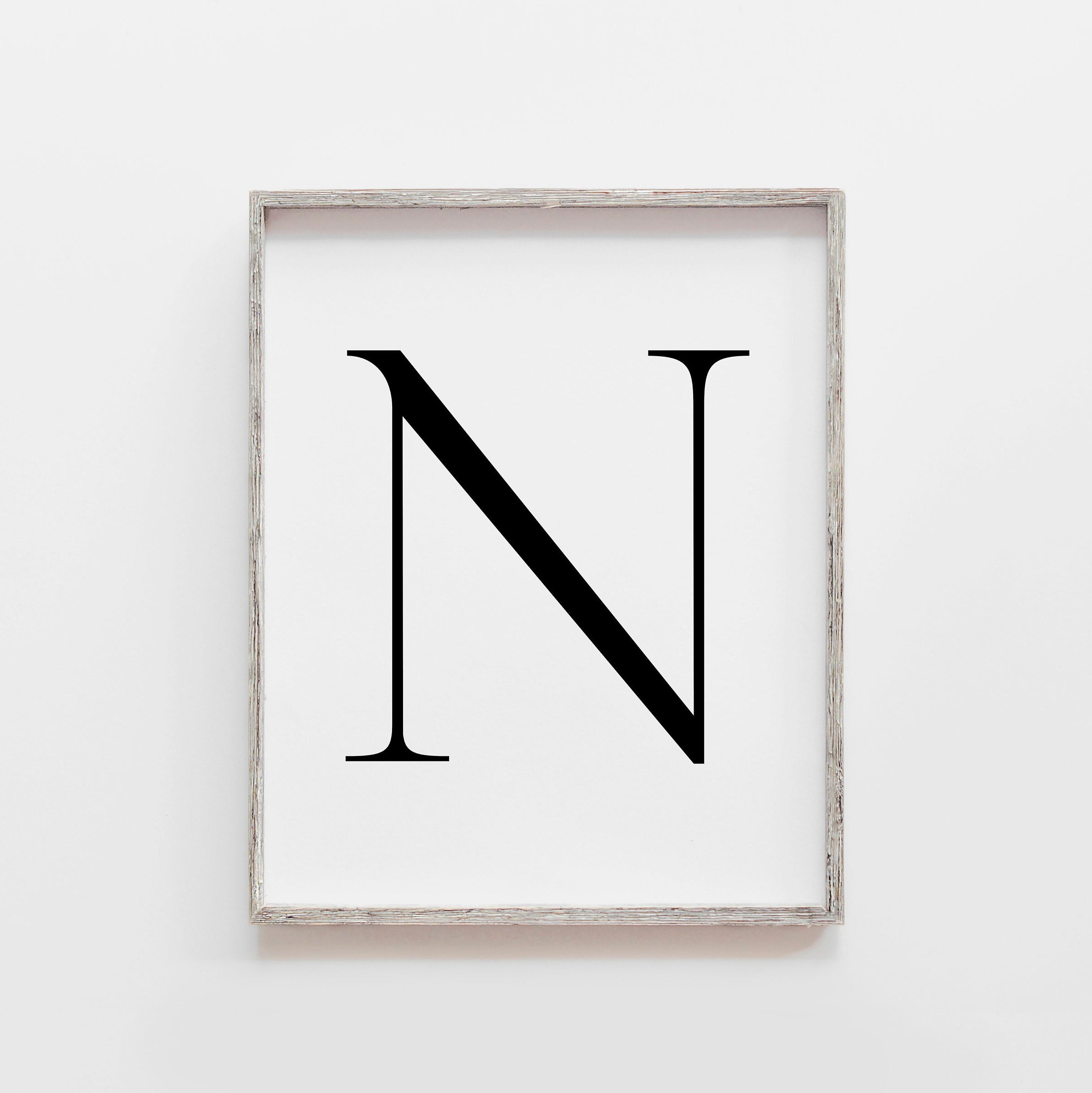 Letter N Wall Decor Letter N Print Letter N Poster Letter N Etsy UK