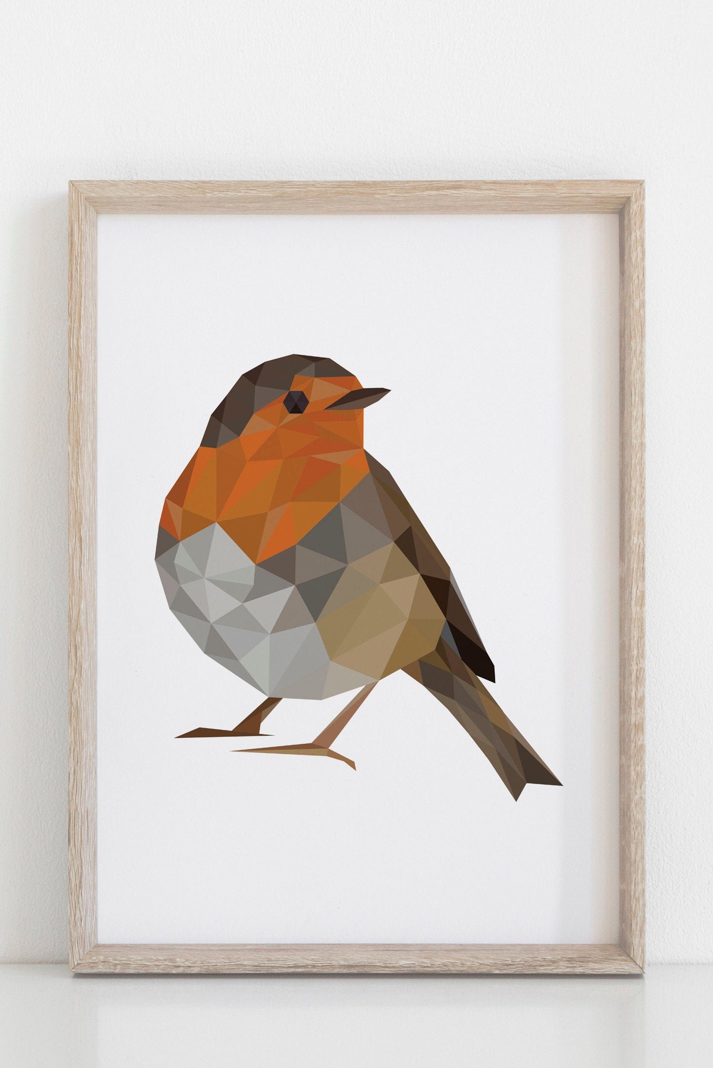 Robin Print Robin Poster Robin Wall Art Robin Christmas Etsy UK