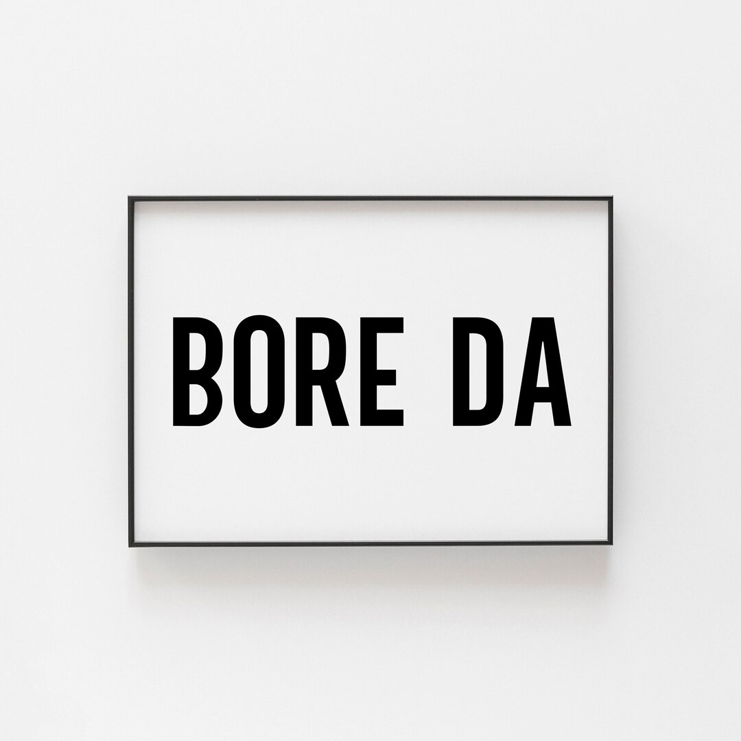 Bore Da Print - Welsh Good Morning Poster, Cymru Wall Art, Celtic Gift ...