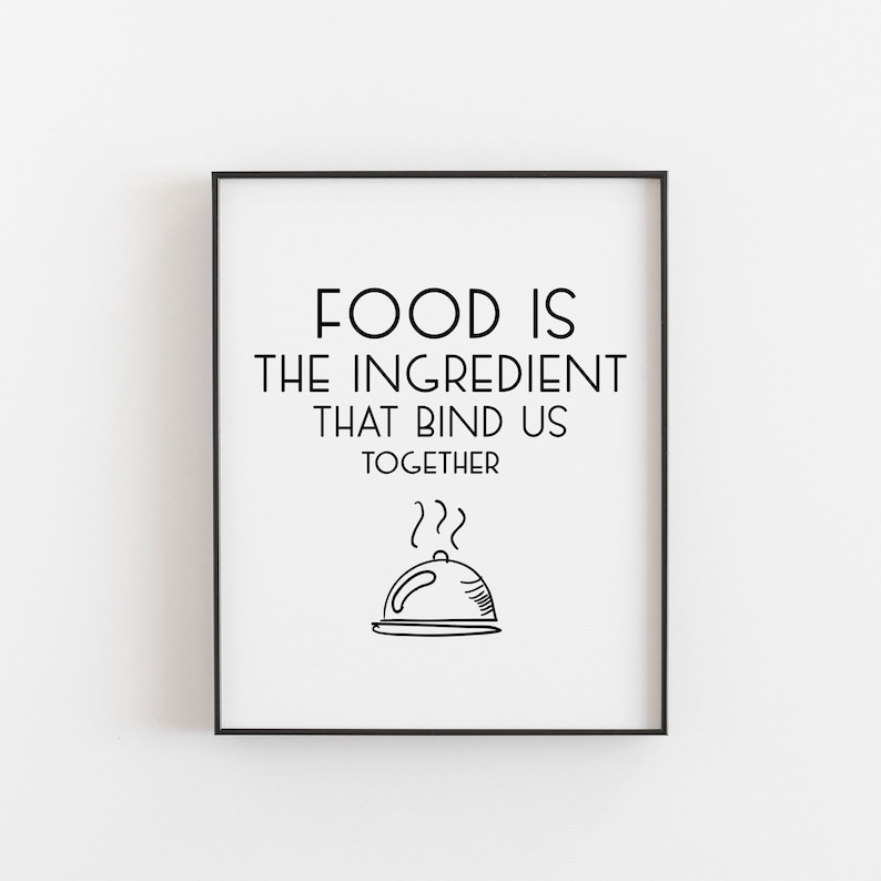 food quotes food quote print foodie lover gift food gifts etsy