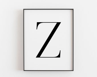 letter z print etsy