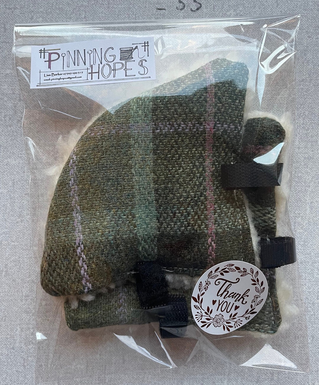 Equestrian Tweed Helmet Ear Warmers Moorland Check Green & Pink Etsy