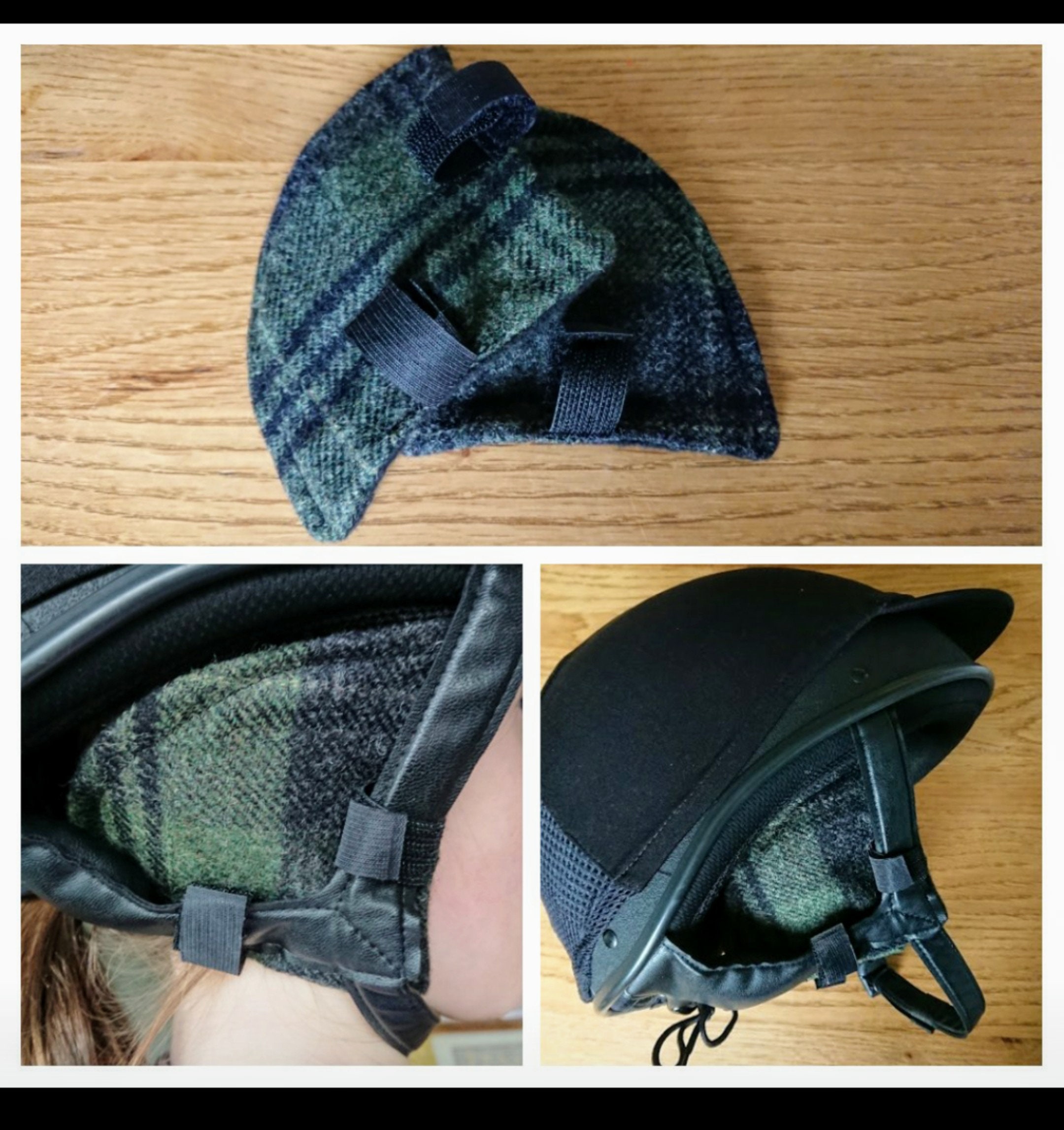 Equestrian Tweed Helmet Ear Warmers Etsy UK
