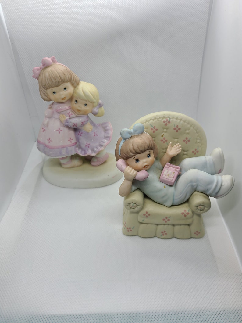 Vintage Enesco 1992 Sisters Best Friends Figurines. Etsy