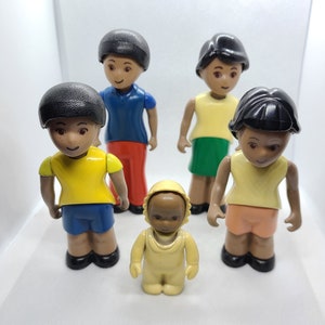 Vintage Little Tikes African American Family Dolls for Dollhouse. All Sold Separately!