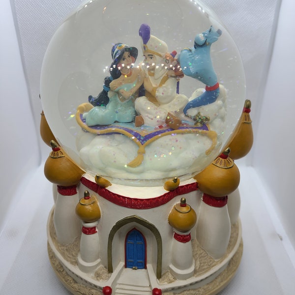 Vintage Disney's Aladdin Snowglobe "A Whole New World."