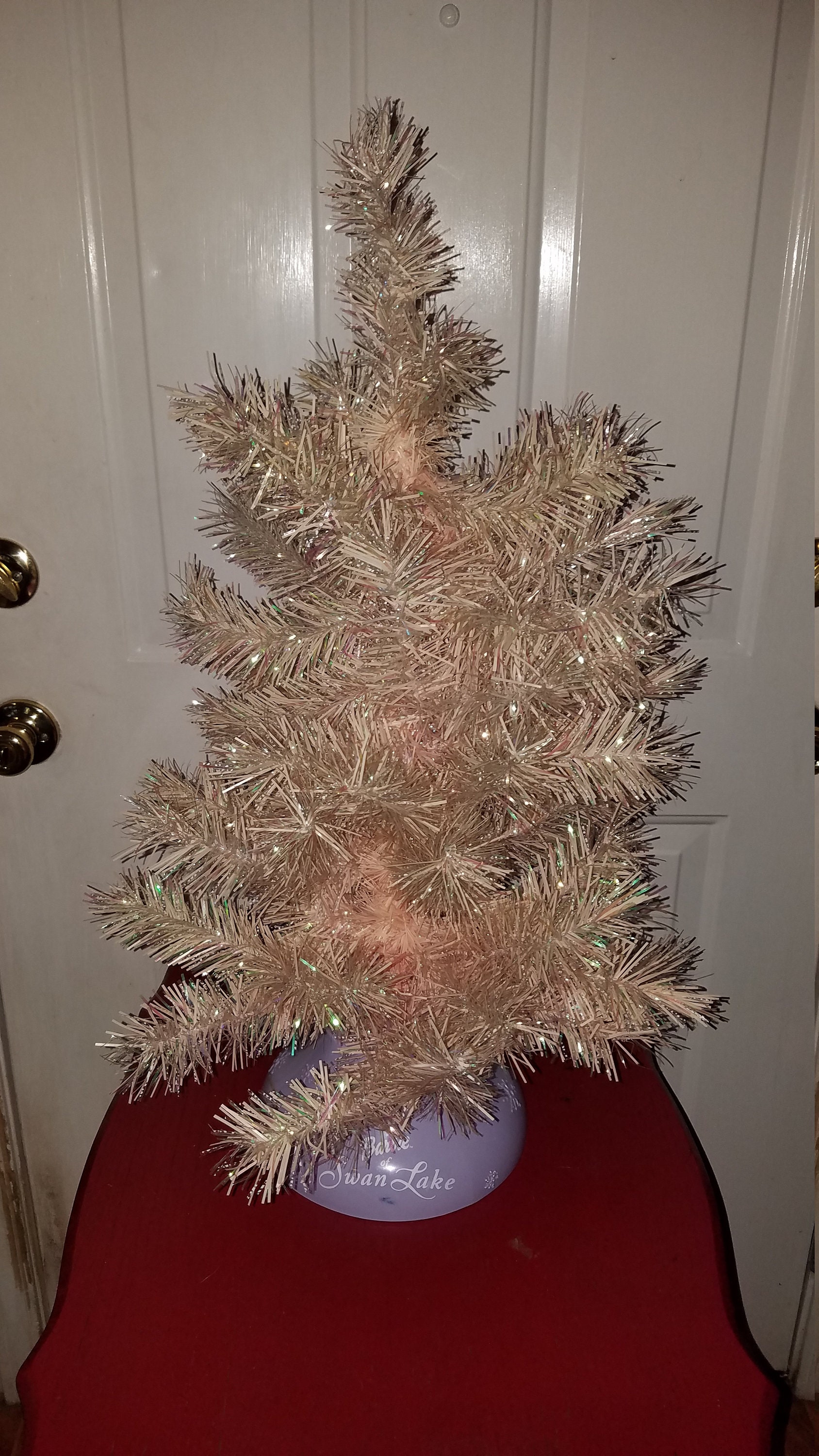 Vintage Barbie Swan Lake Pink Glimmering Christmas Tree. 28 Inches Tall Pink Christmas Tree. Etsy UK