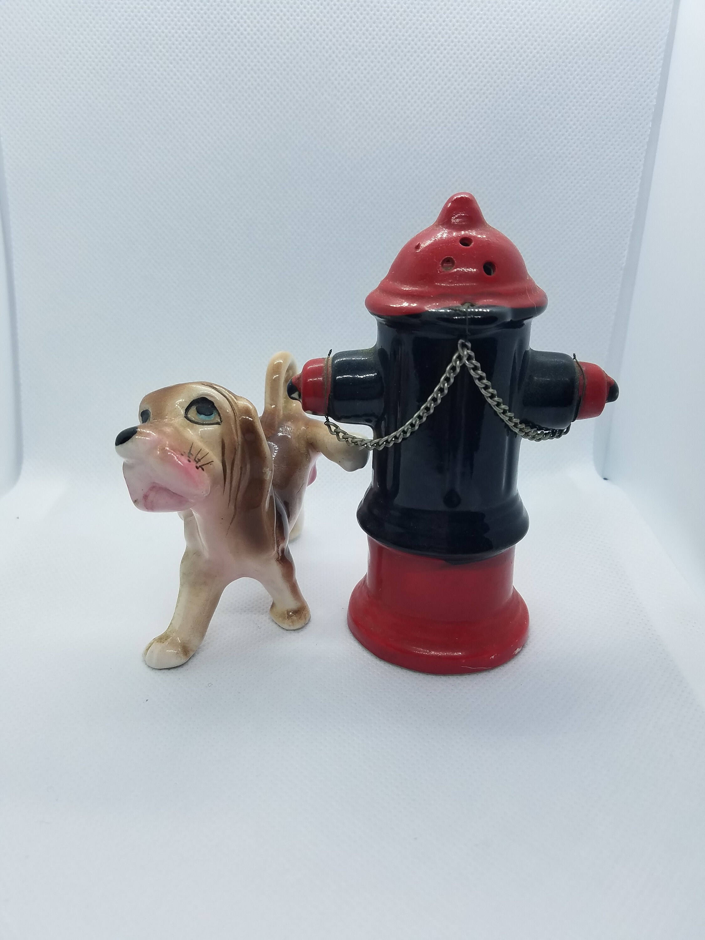 Vintage Anthropomorphic Dog Peeing on Fire Hydrant Salt and Etsy