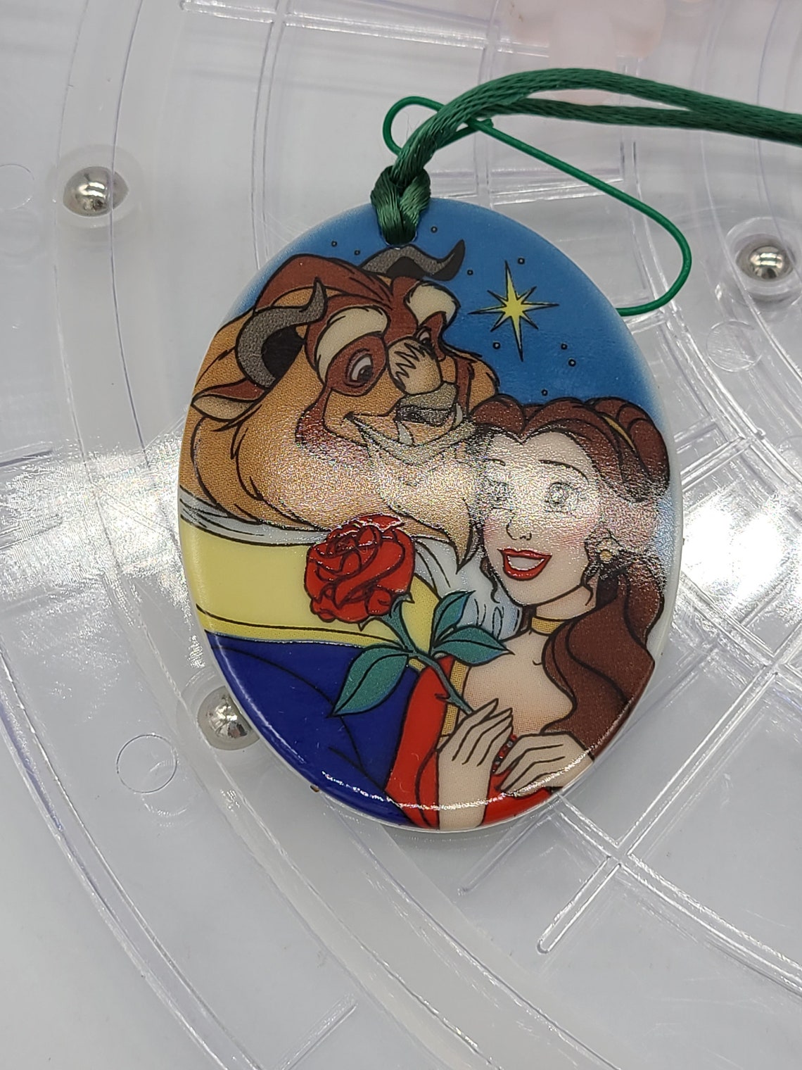 Vintage Disney's Beauty and the Beast Christmas Ornaments. Etsy