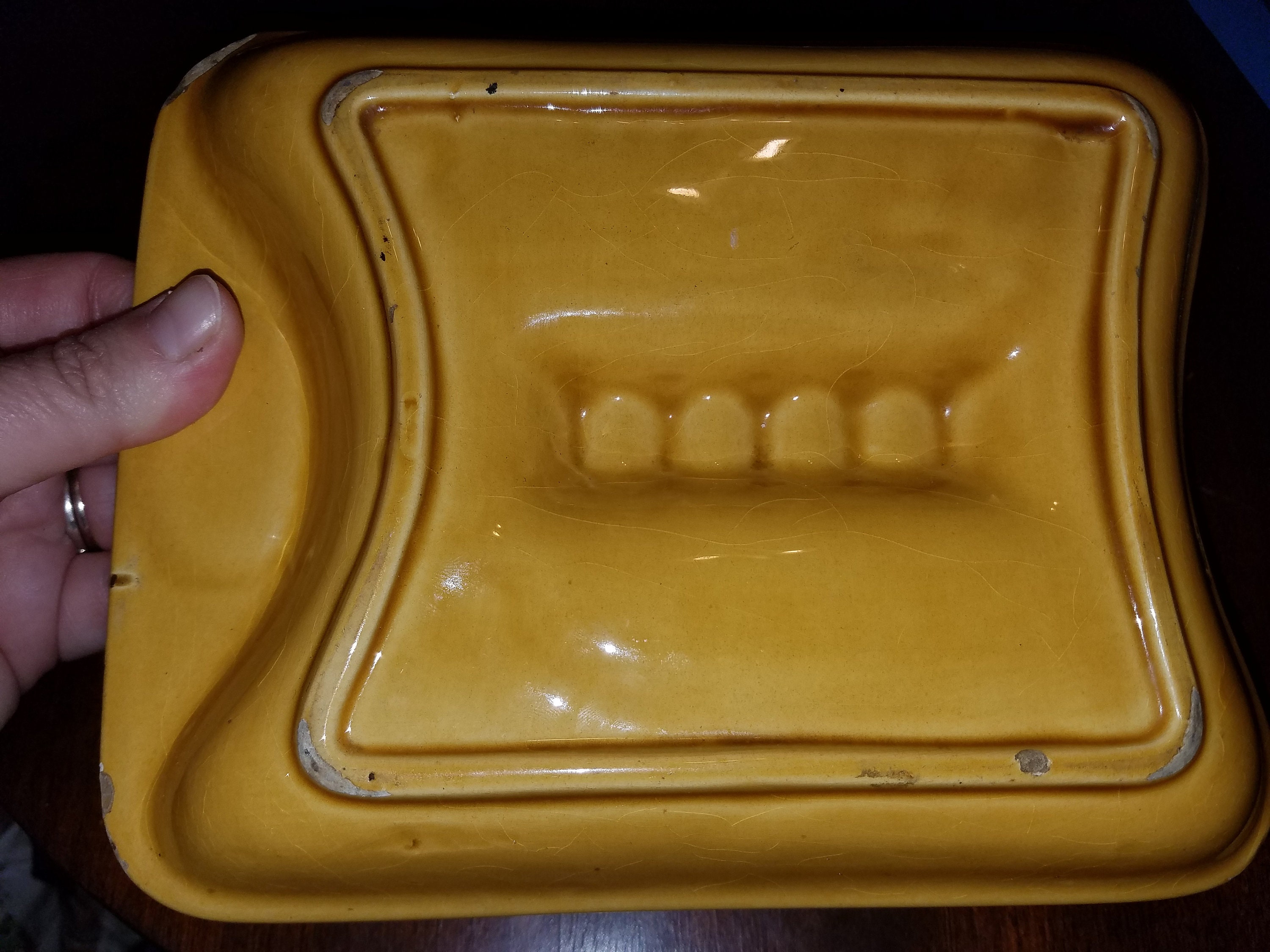 Vintage Ceramic Ashtray with 3D Molded Guns Vintage Etsy