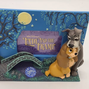 Vintage Disney's Lady and the Tramp 3D Picture Frame.