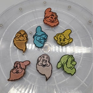 Vintage Disney Snow White Seven Dwarfs Refrigerator Magnets.  Sold Separately!