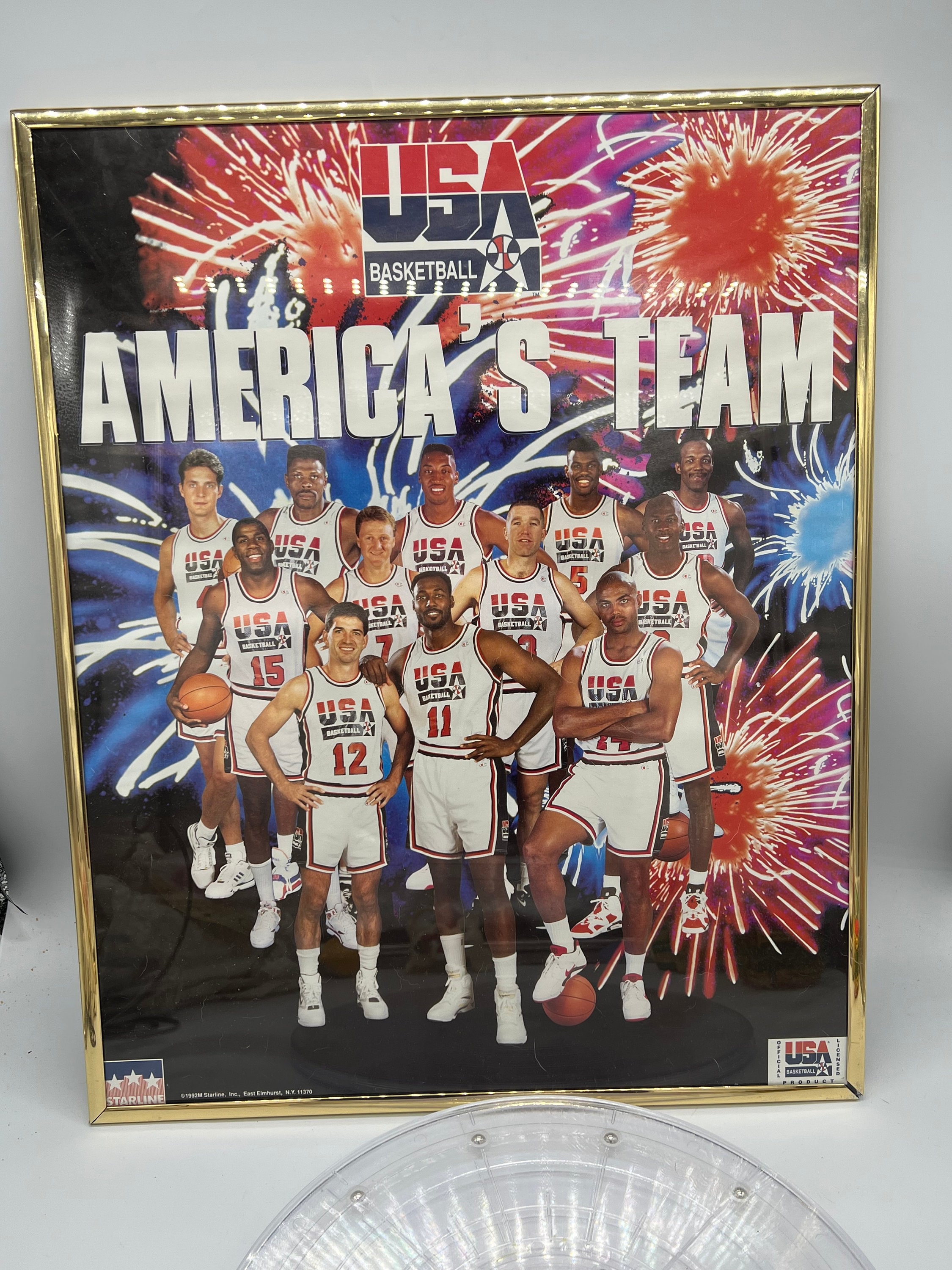 1992 Starline USA Basketball America's Team Framed Poster! - Etsy