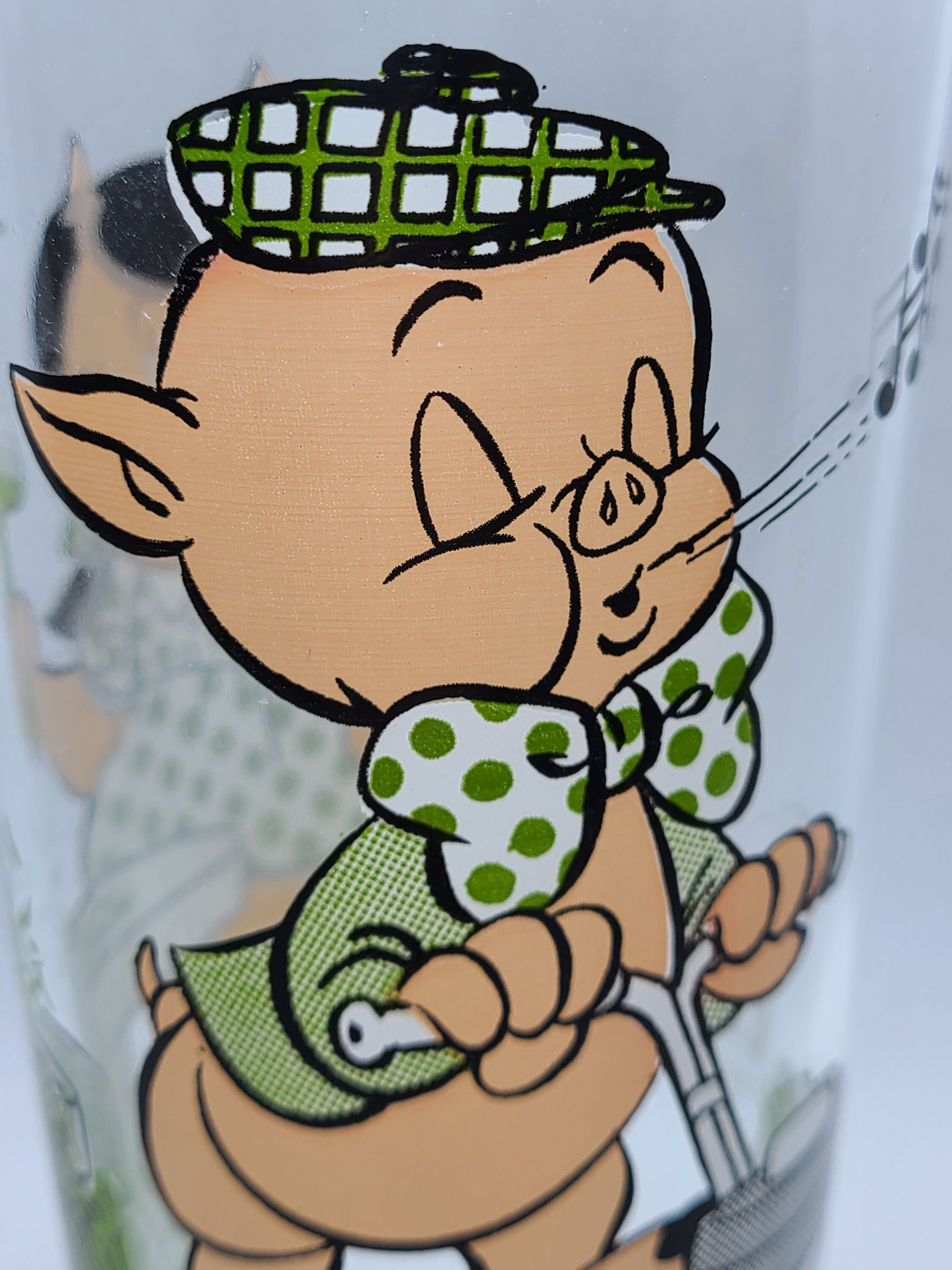 Vintage 1976 Warner Porky Pig & Petunia Pig Glass - Etsy Hong Kong