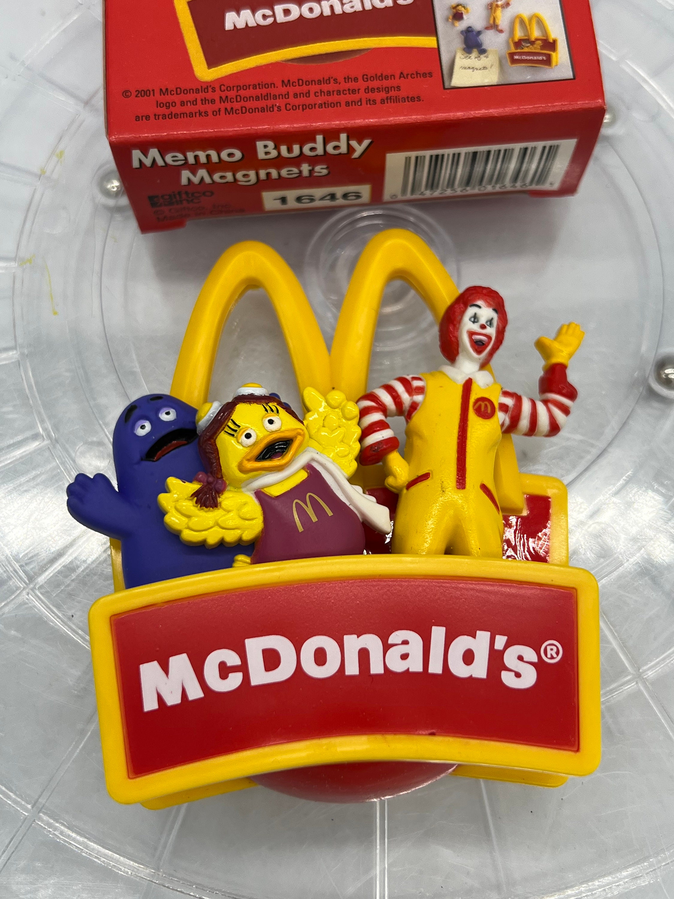 2001 Mcdonald's Memo Buddy Magnets Set of Four Mint in the Box