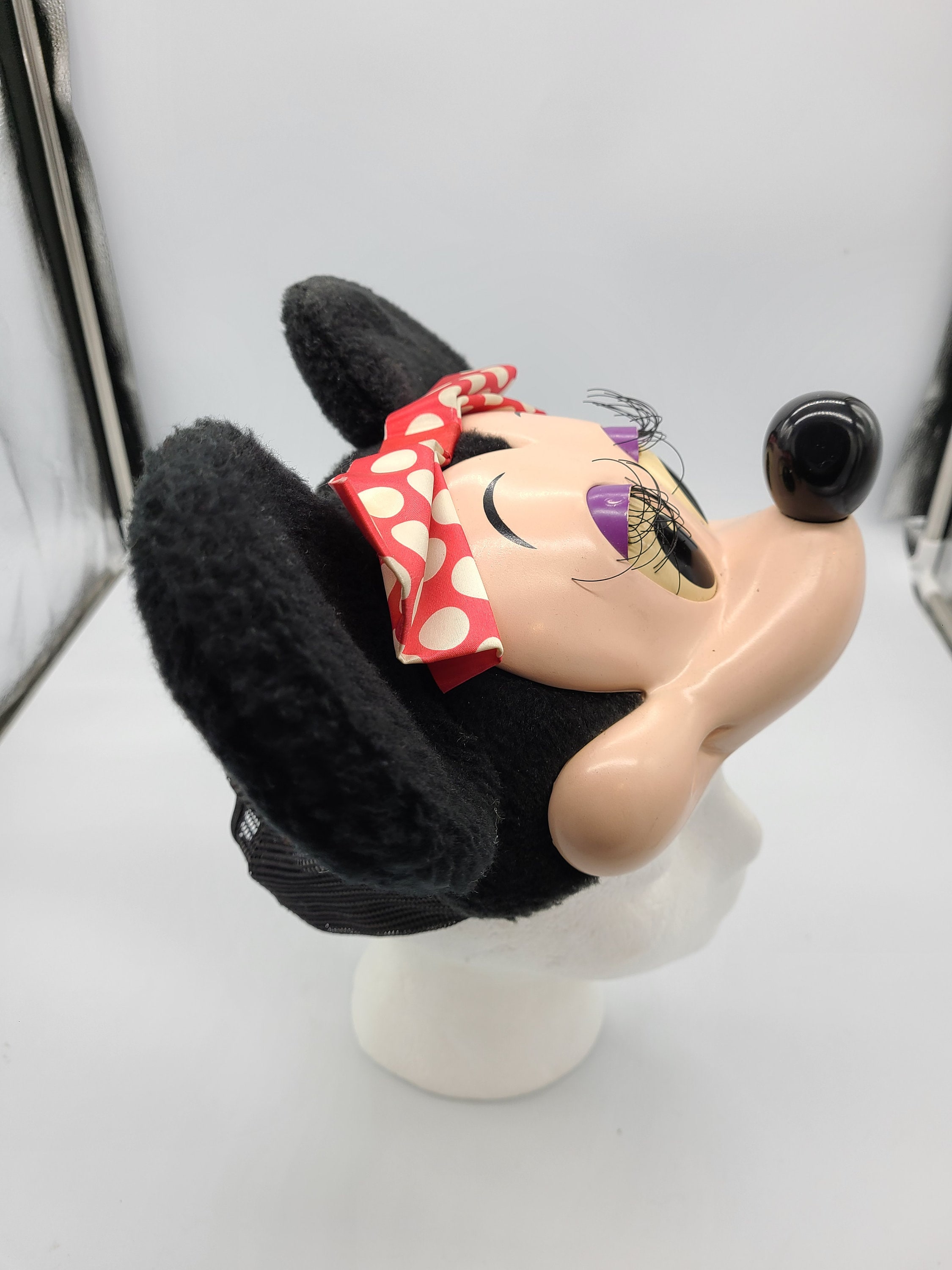 Vintage 1990s Disney Minnie Mouse 3D Molded Plastic Face Snapback Hat Vintage MINNIE MOUSE 90s Snapback Hat 3D Head | Mercari main image 4