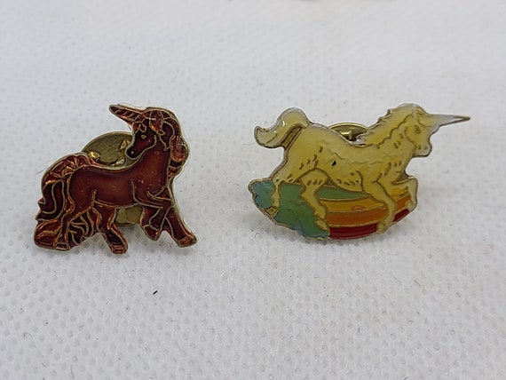 Vintage Collectable Enamel Unicorn Pins. Sold Sep… - image 3