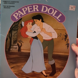 Vintage Brand New Old Stock 1991 A Golden Book Disney&#39;s The Little Mermaid Paper Dolls
