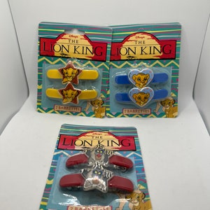 Pasadores para niñas de El Rey León de Disney. ¡Se venden por separado!