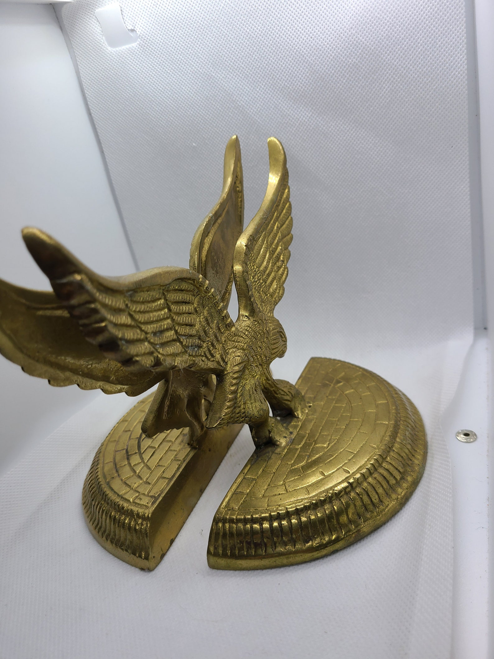 brass eagle bookends