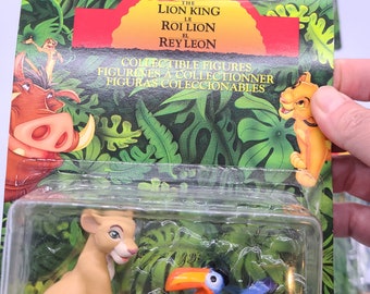 Vintage 1990s Disney's the Lion King Figurines Mint in Pack. Sold