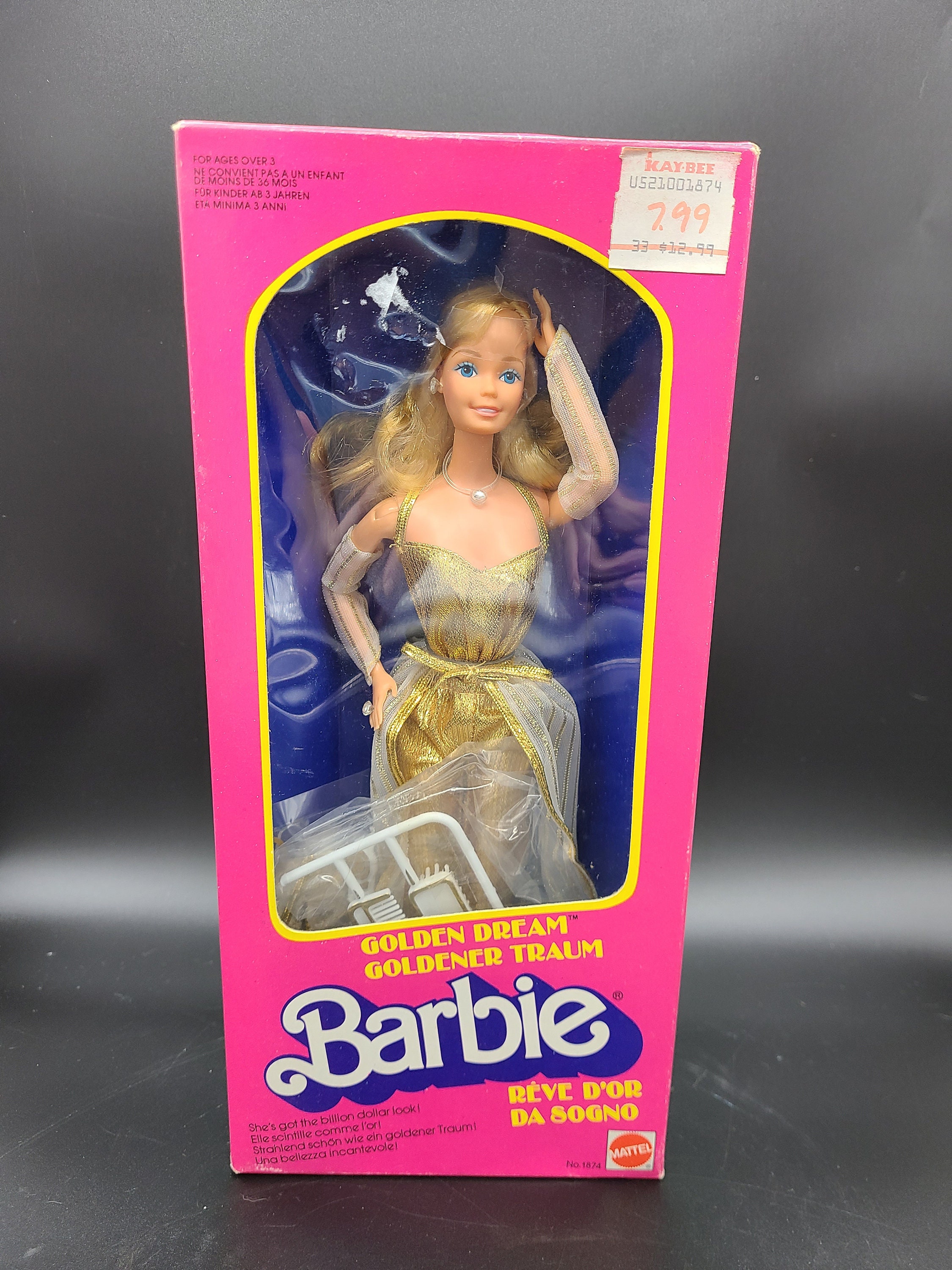 Vintage 1980 Mattel Golden Dreams Barbie Mint in Box Etsy