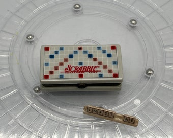 1998 Hasbro Scrabble Game Porcelain Hinged Box. By Midwest of Cannon Falls.